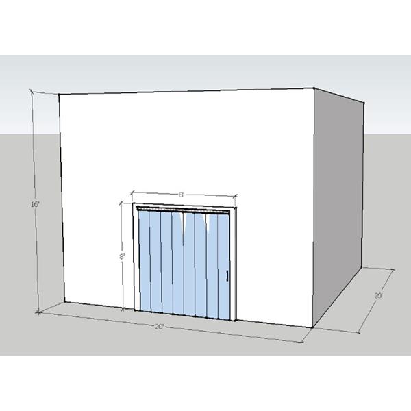 20' x 20' x 16'5"H Drive-In Freezer