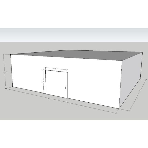 40' x 40' x 12'5"H Drive-In Freezer