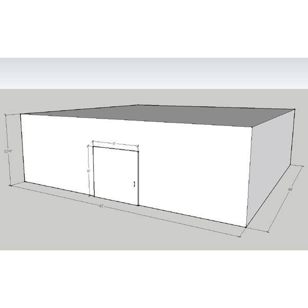 40' x 40' x 16'4"H Drive-In Cooler