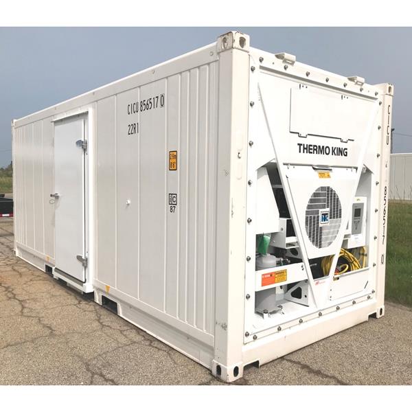 20' Reefer Container with Thermoking Magnum Refrigeration &amp; Side Door (Dual Temp Cooler-Freezer)